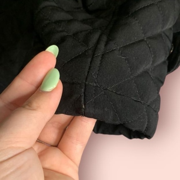 St. John’s Bay Women’s Black Quilted Lined Detailed Jacket,  Size XL - Picture 5 of 7